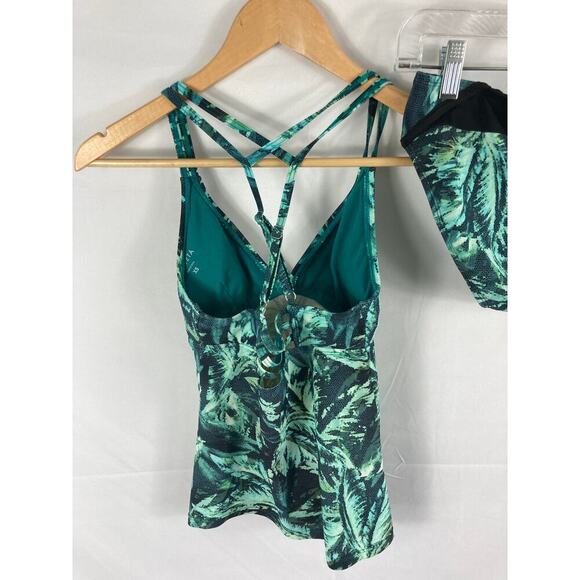 Athleta Napali Cross Strap Tankini Swimsuit Size xs/s - Picture 8 of 9